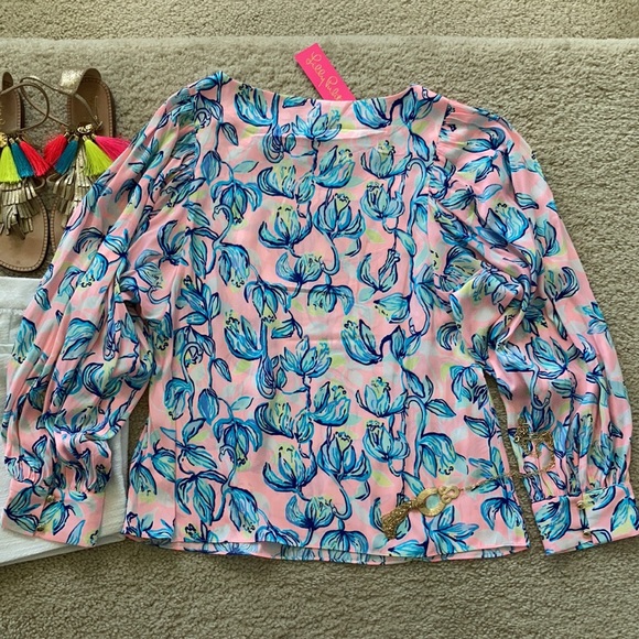 Lilly Pulitzer Maisel Top Sweet Pea - Picture 7 of 10